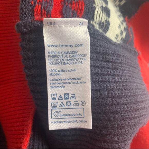 Tommy Hilfiger | FAIRISLE VARSITY | Kids Holiday Cotton Sweater - Picture 13 of 16